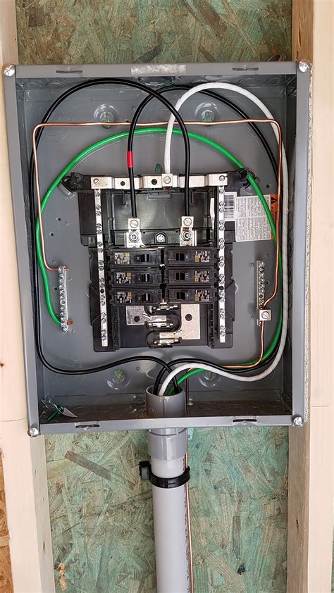 electrical wire from meter to breaker box|meter box with main breaker.